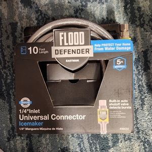 EASTMAN 10-ft 1/4-in Compression Inlet x 1/4-in Compression Outlet Braided Stain